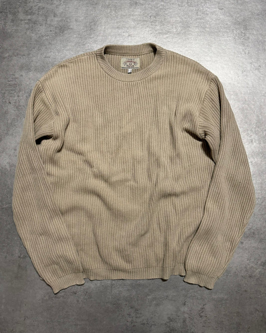 1990s Armani Beige Italian Relief Sweater (L) - 1