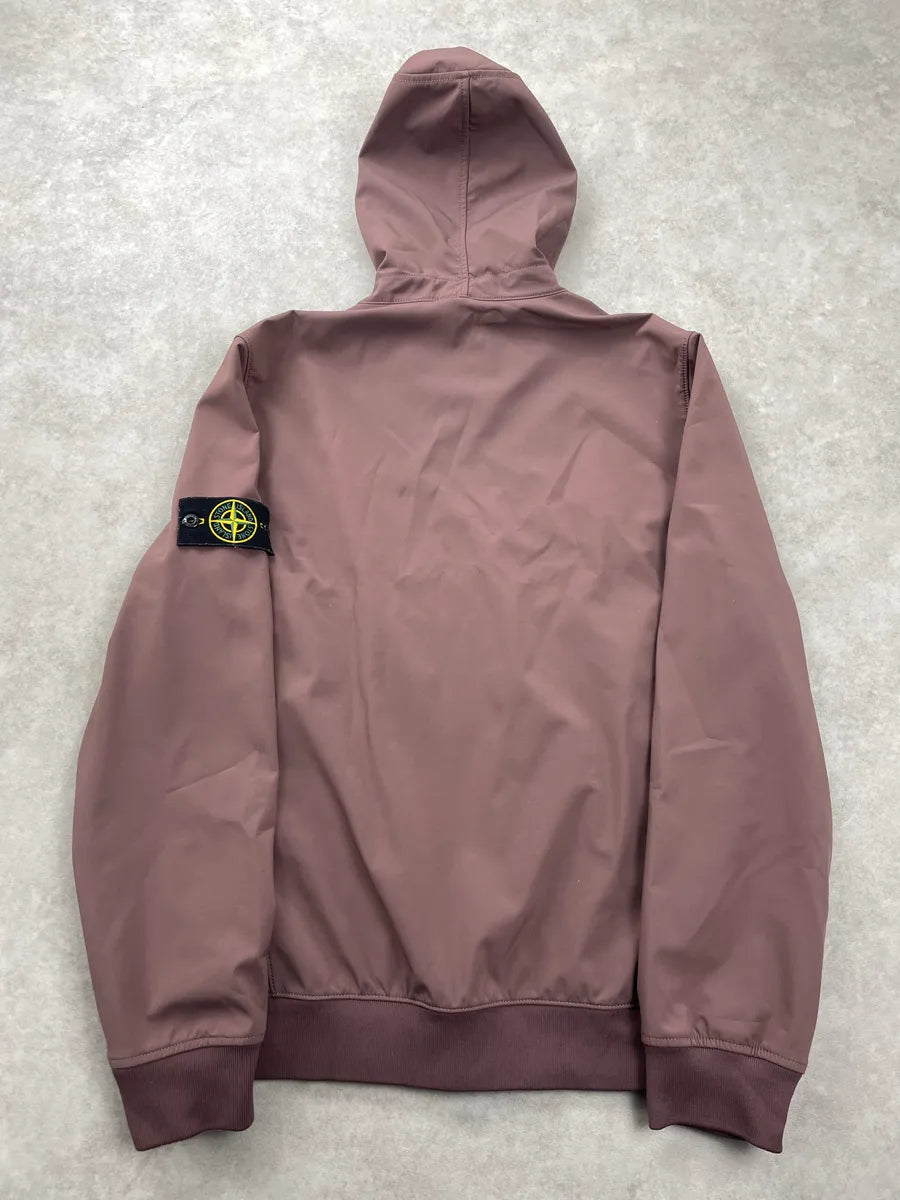 Stone Island Mauve Softshell Hooded Light Jacket mVEOFPTH 5