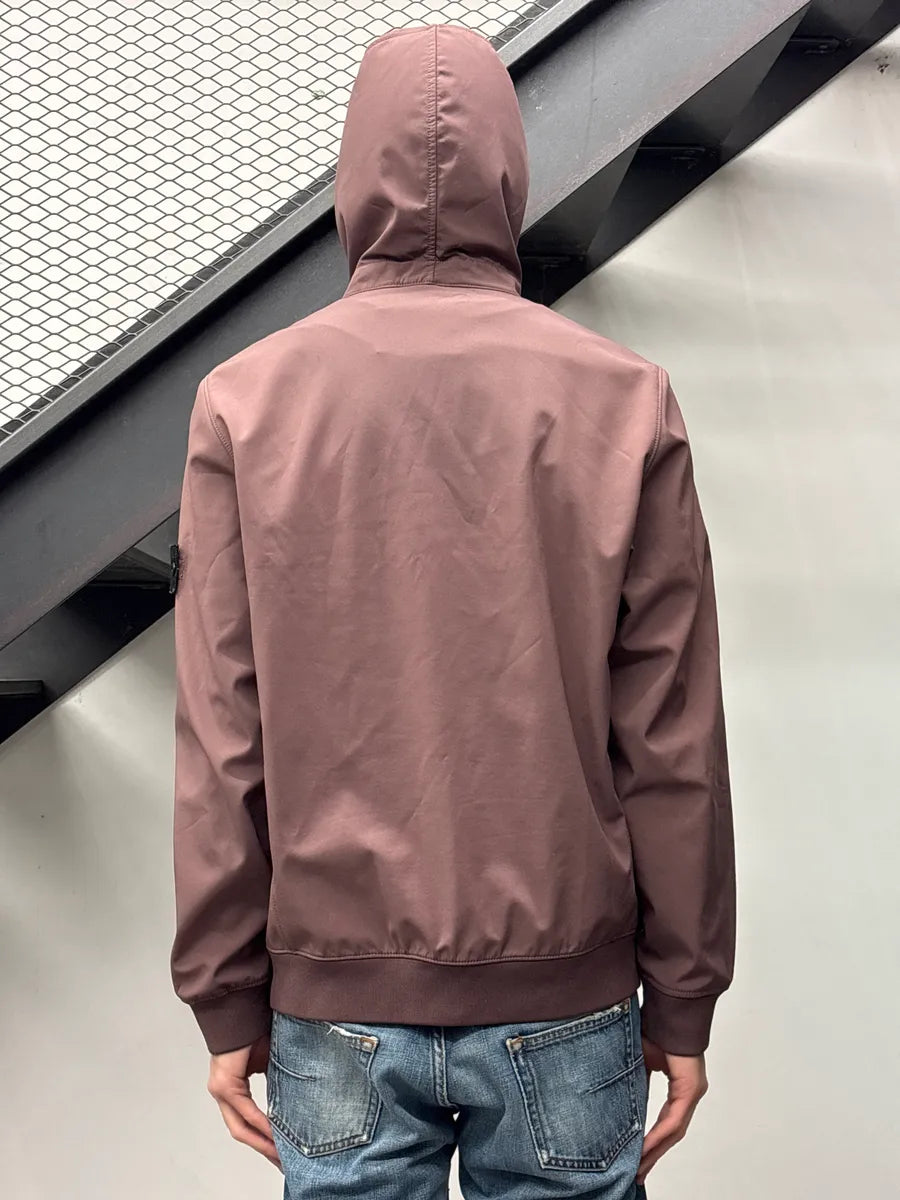 Stone Island Mauve Softshell Hooded Light Jacket mVEOFPTH 2