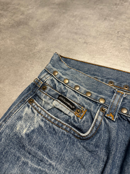 SS2006 Dolce & Gabbana Hawaii Embroidered Denim Jeans (M/L) - 6