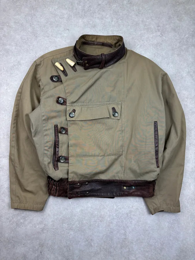 Mac Douglas Khaki Swedish Cargo Bomber Jacket UsTFjto 0