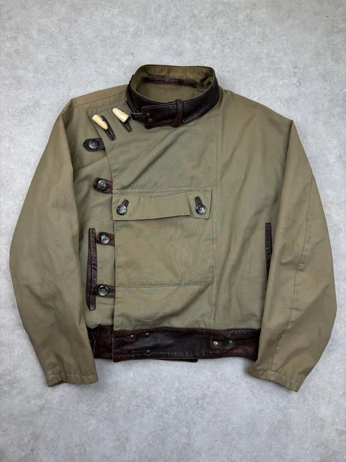Mac Douglas Khaki Swedish Cargo Bomber Jacket UsTFjto 1