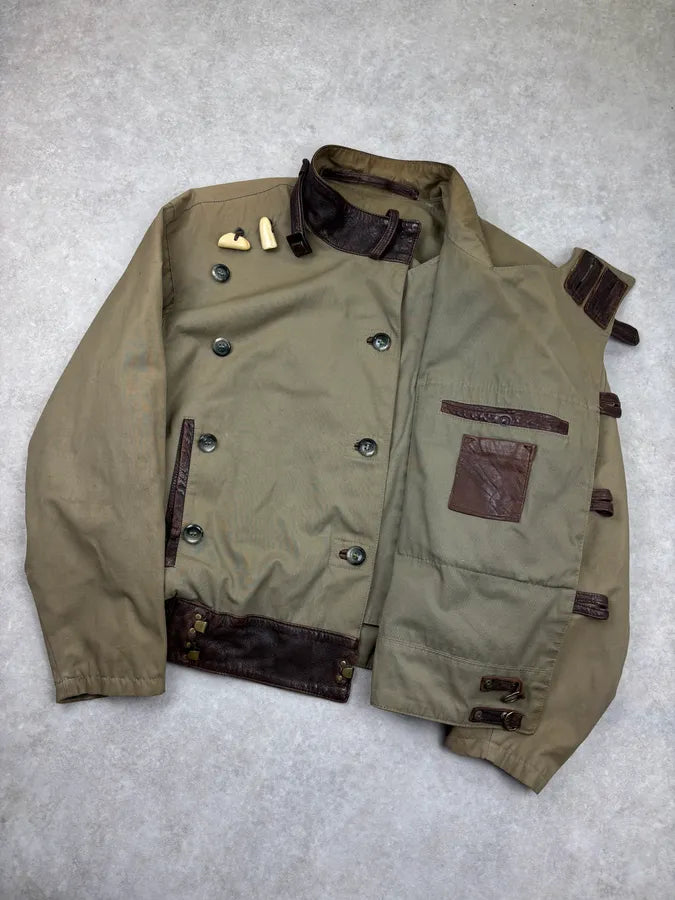 Mac Douglas Khaki Swedish Cargo Bomber Jacket UsTFjto 4