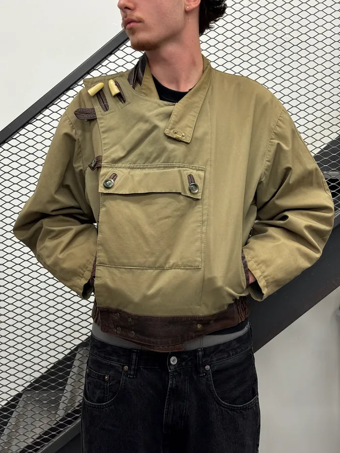 Mac Douglas Khaki Swedish Cargo Bomber Jacket UsTFjto 2