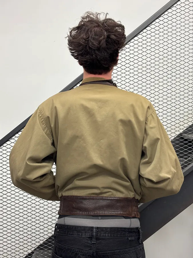 Mac Douglas Khaki Swedish Cargo Bomber Jacket UsTFjto 3
