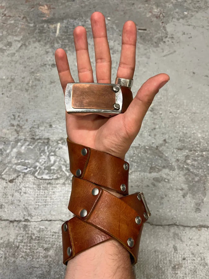 Maison Margiela Artisanal Brown Leather Belt (OS) vOngMLJ 0