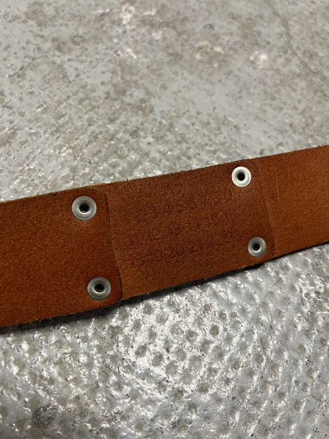 Maison Margiela Artisanal Brown Leather Belt (OS) vOngMLJ 7