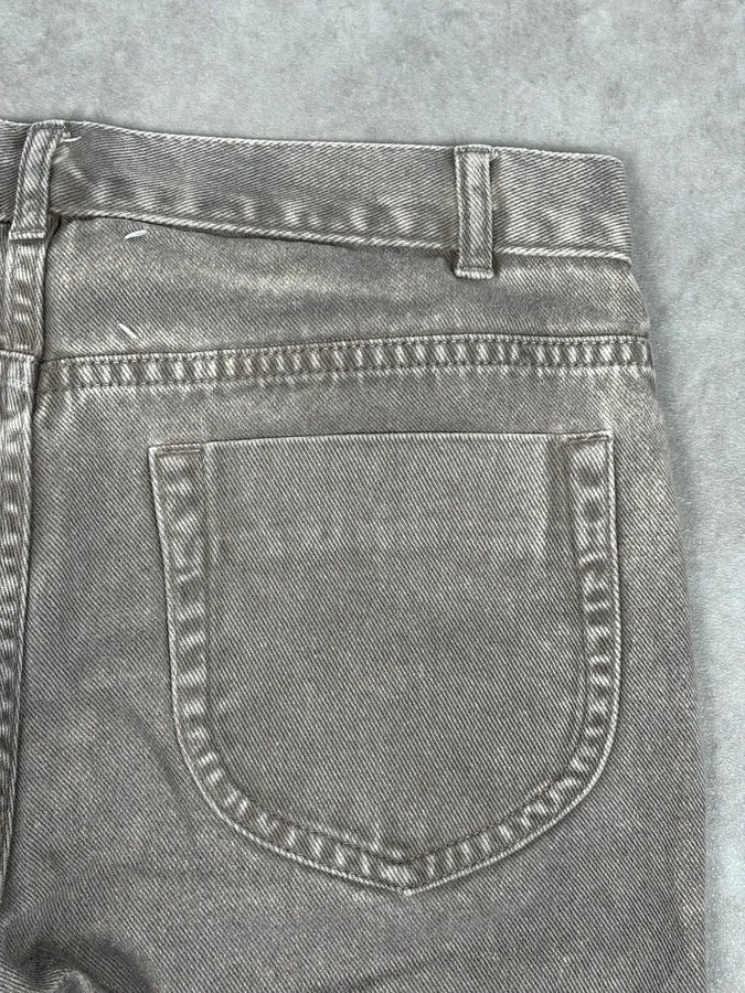 SS2012 Maison Margiela Beige Denim Signature Distressed Shorts MASnbXp 10