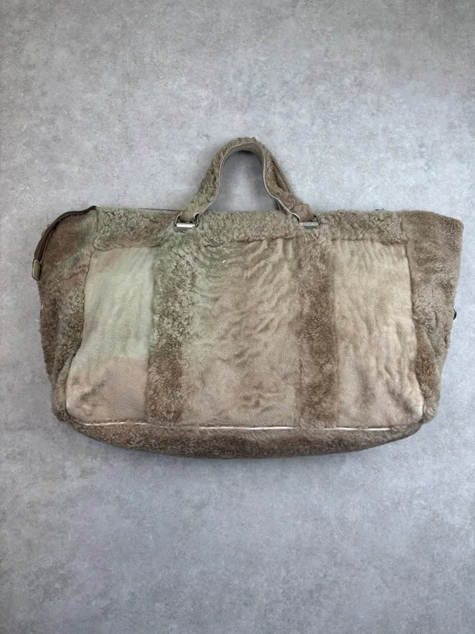 Maison Margiela Beige Lambskin Shearling Handle Bag eBukiSn 9