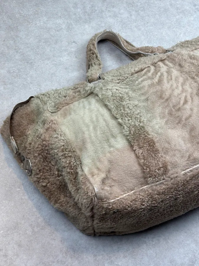 Maison Margiela Beige Lambskin Shearling Handle Bag eBukiSn 10