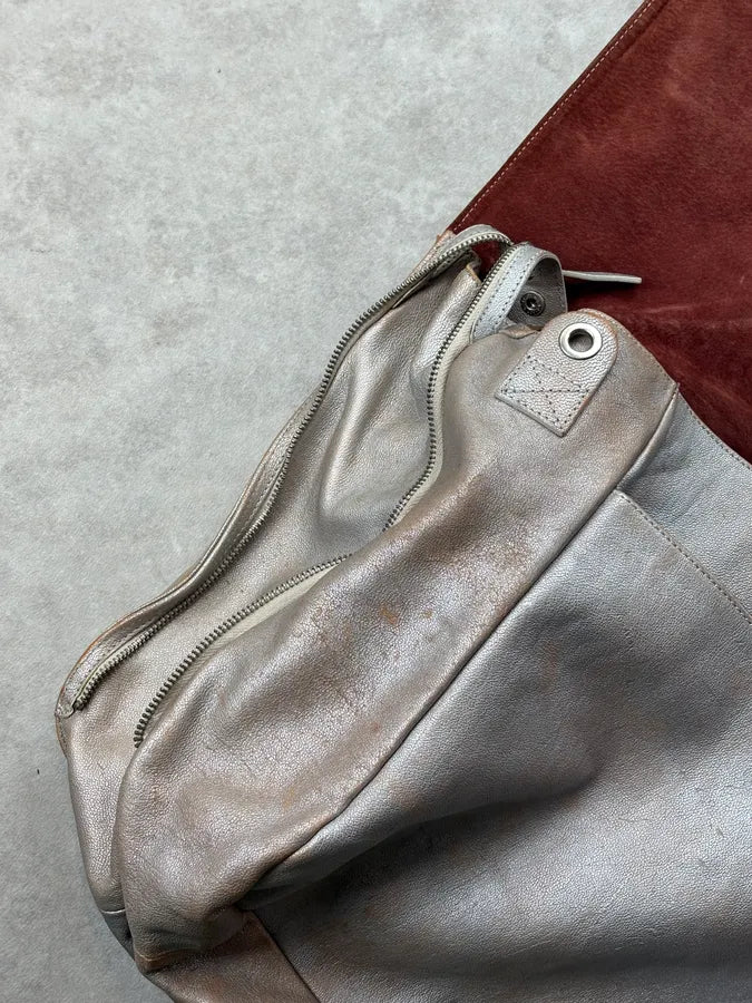 SS2013 Maison Margiela Beige Grey Eroded Leather Backpack LYDLCvS 15