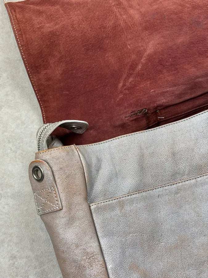 SS2013 Maison Margiela Beige Grey Eroded Leather Backpack LYDLCvS 11