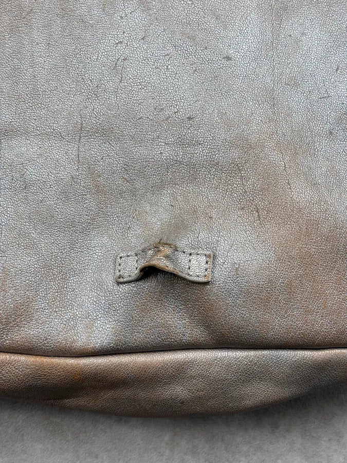 SS2013 Maison Margiela Beige Grey Eroded Leather Backpack LYDLCvS 6