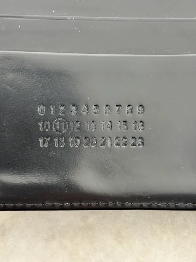 Maison Margiela Black Crocodile Effect Leather Wallet CFxdzNz 5
