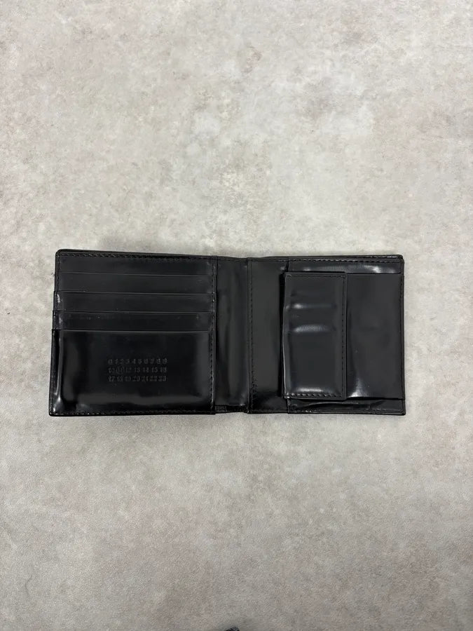 Maison Margiela Black Crocodile Effect Leather Wallet CFxdzNz 3