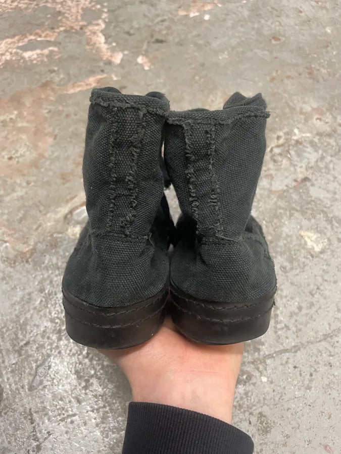 Maison Margiela Black Distressed High Shoes RvqUZRI 6