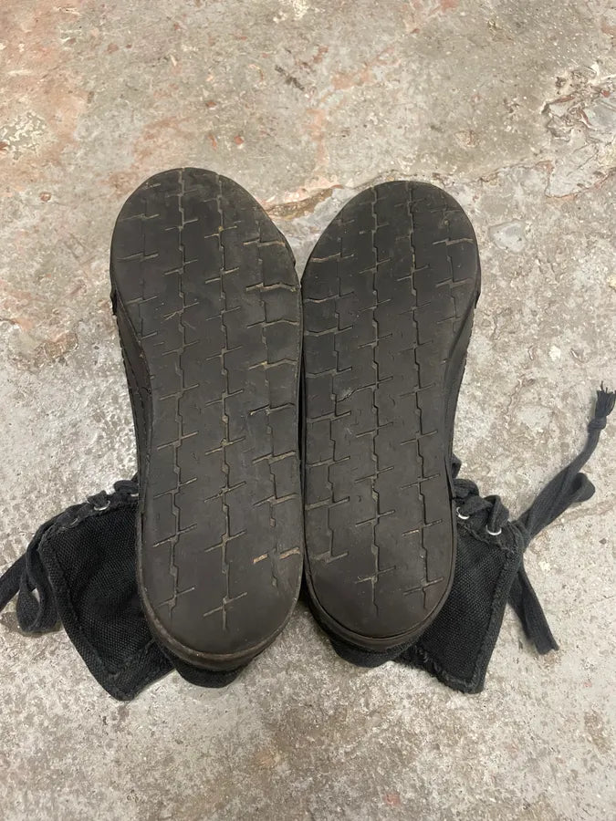 Maison Margiela Black Distressed High Shoes RvqUZRI 7