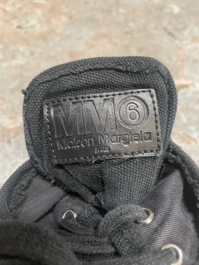 Maison Margiela Black Distressed High Shoes RvqUZRI 8