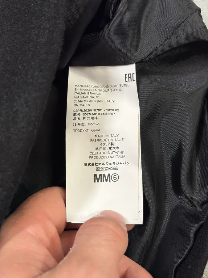Maison Margiela Black Fringe Trompe L’oeil Skirt XnGiPuI 7