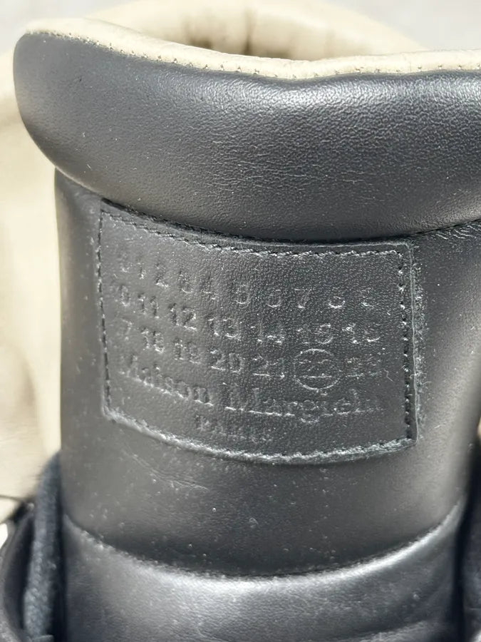 Maison Margiela Black Future Leather High-Top Sneakers TZEXbWL 6