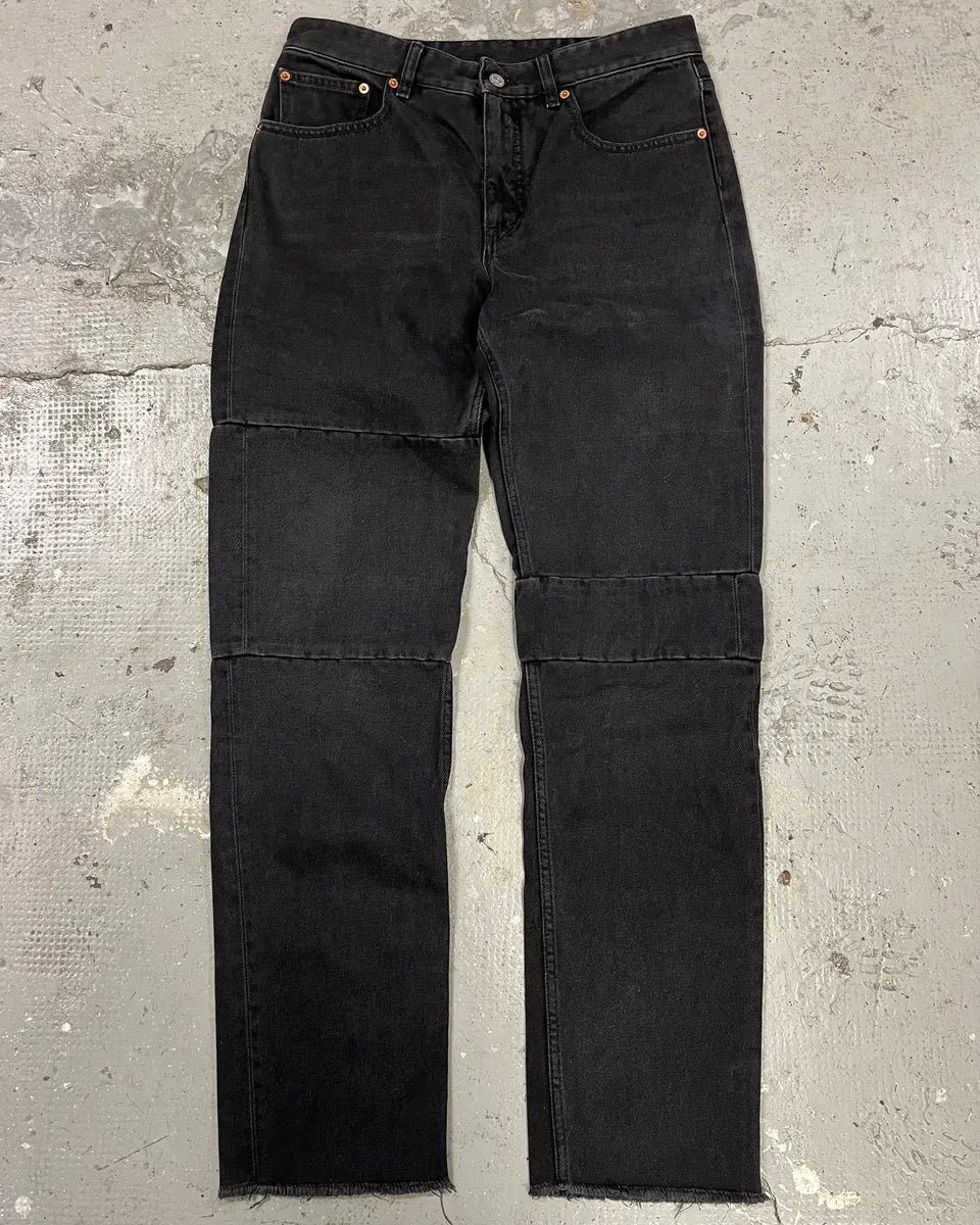 Maison Margiela Black Grey Distressed Jeans (M) BRubBZe 0