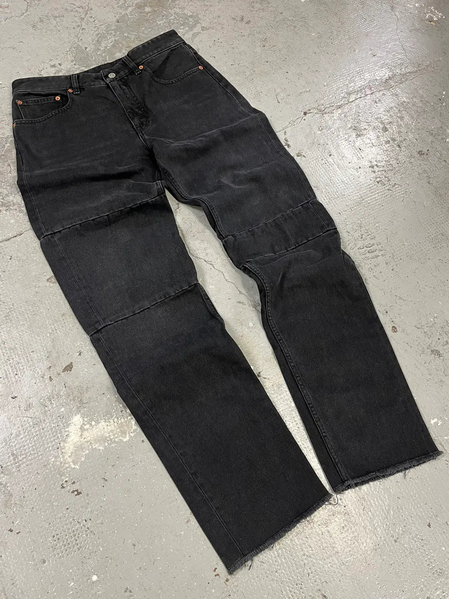 Maison Margiela Black Grey Distressed Jeans (M) BRubBZe 11