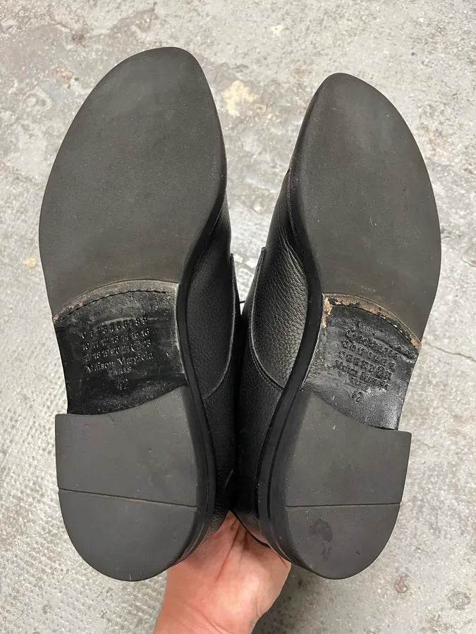 Maison Margiela Black High Combat Leather Boits (42eu/us8.5) IulvdJJ 6