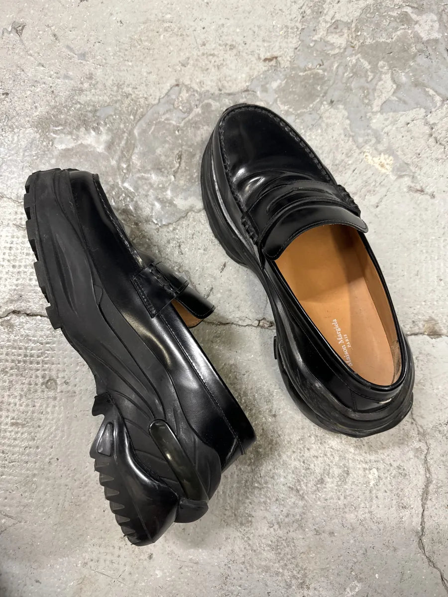 Maison Margiela Black Hybrid Leather Loafers SnklQim 2