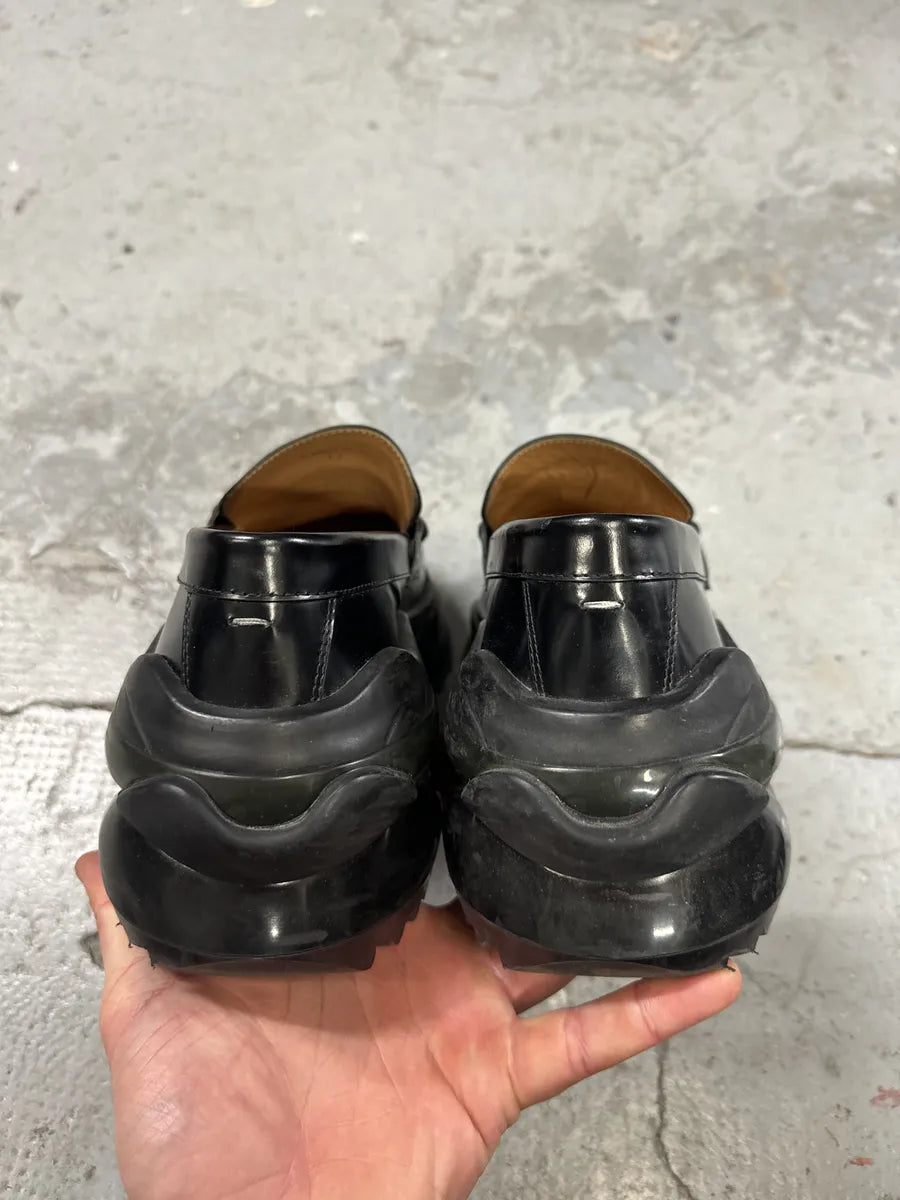 Maison Margiela Black Hybrid Leather Loafers SnklQim 4