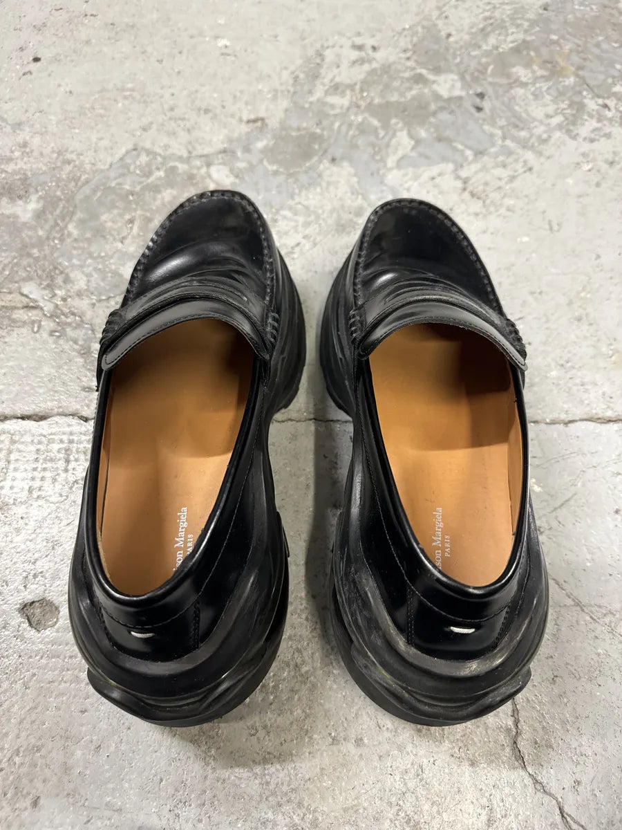 Maison Margiela Black Hybrid Leather Loafers SnklQim 5