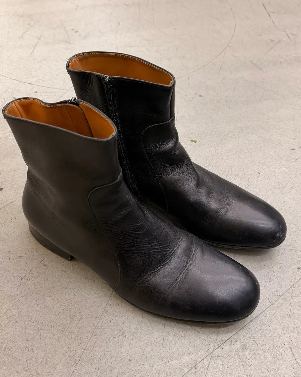 Maison Margiela Black Leather Boots FigutXr 1