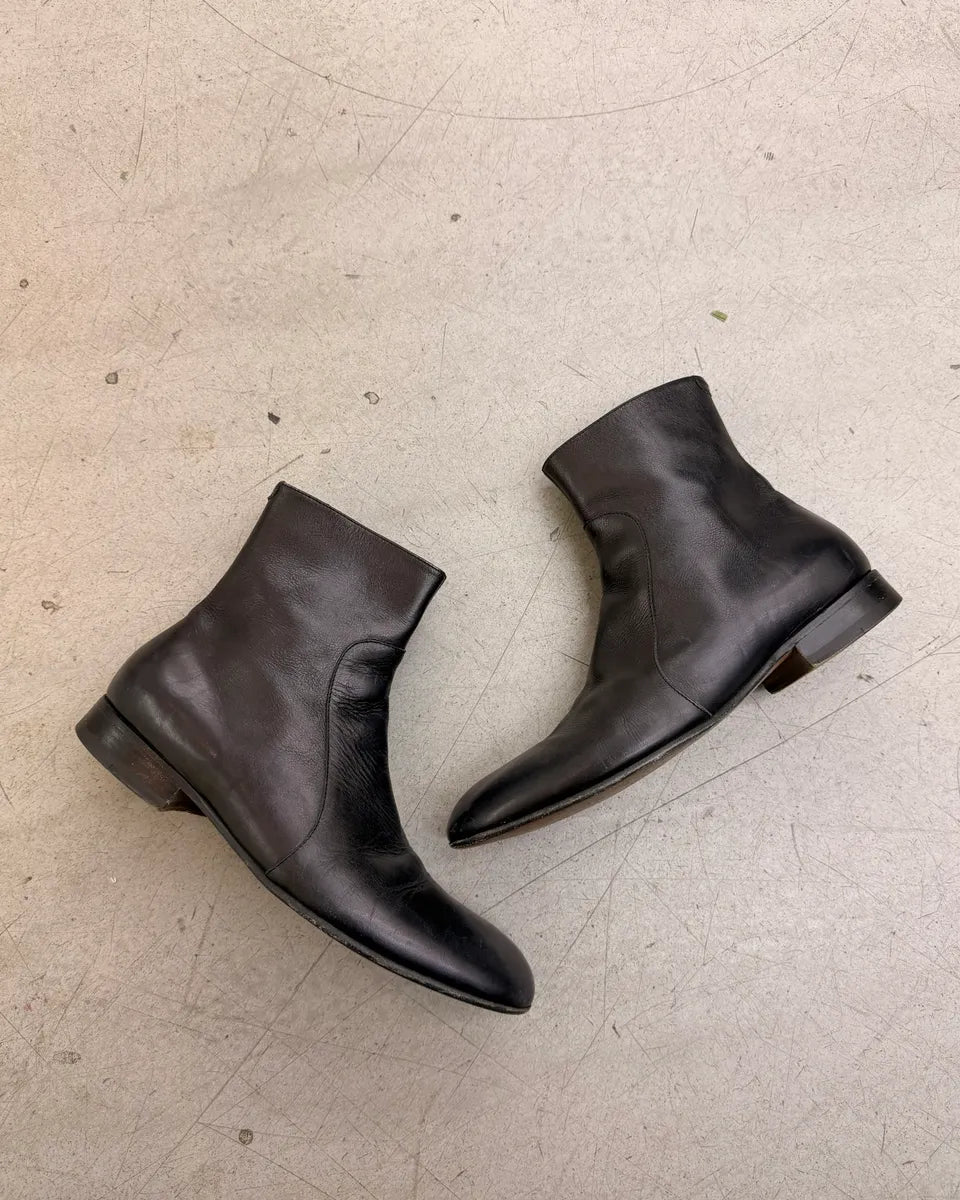 Maison Margiela Black Leather Boots FigutXr 2