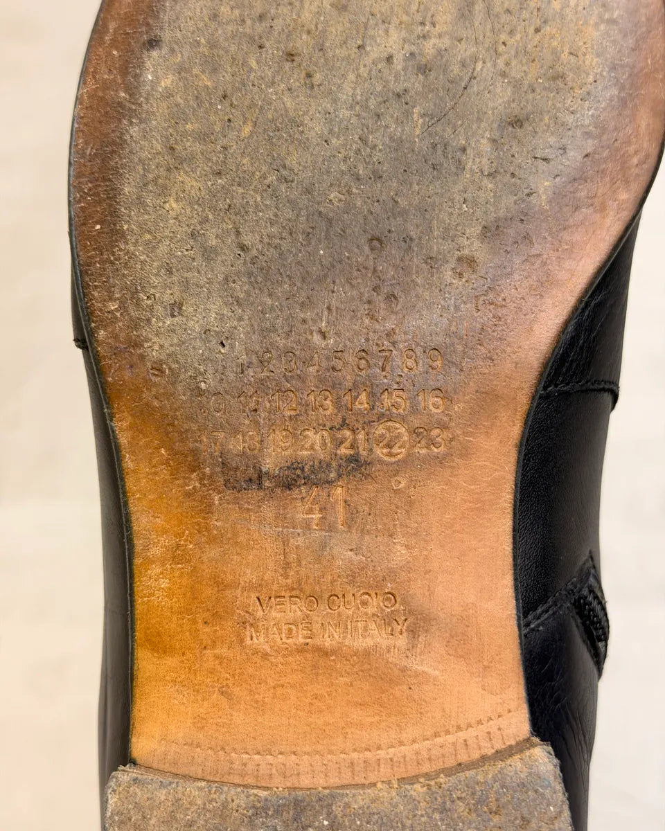 Maison Margiela Black Leather Boots FigutXr 9