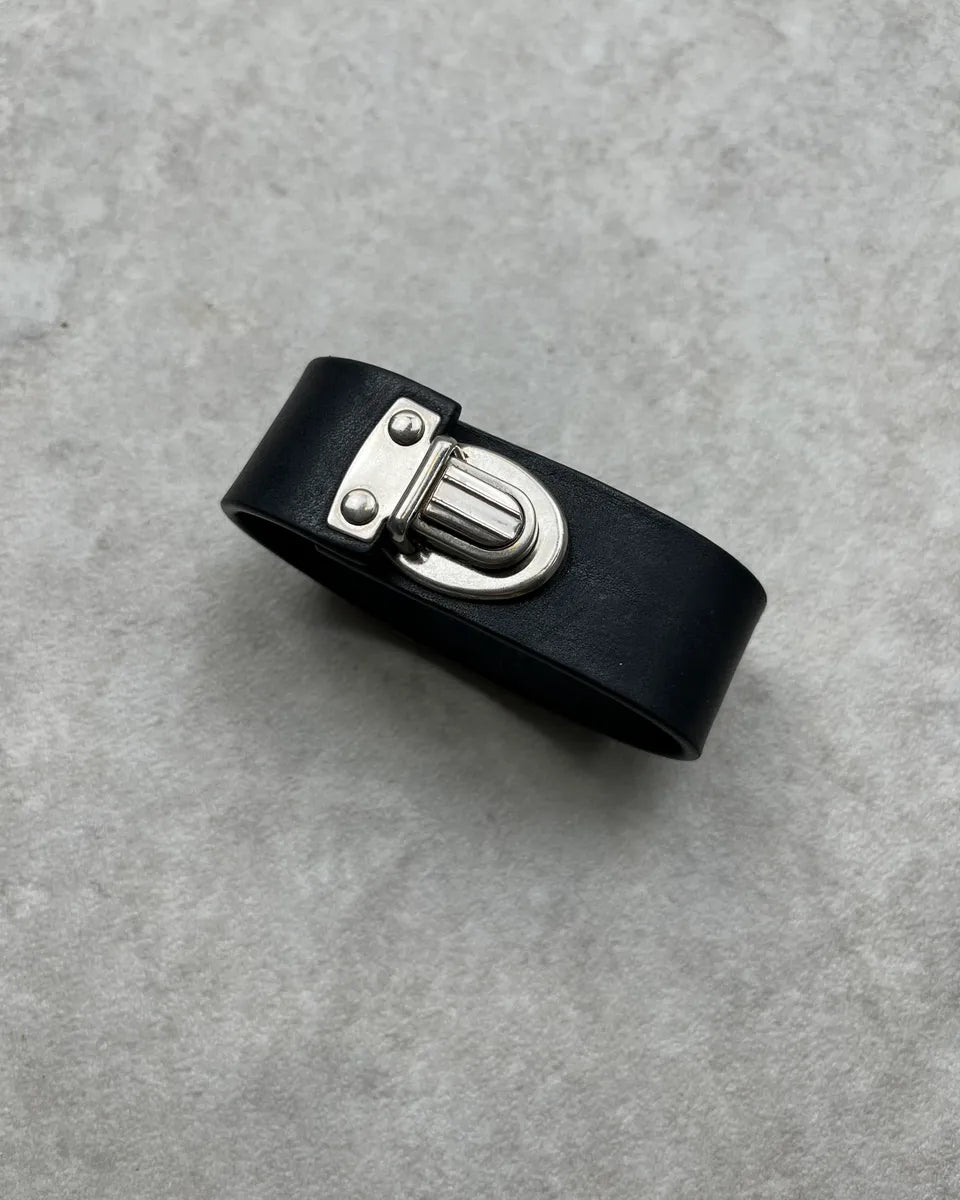 Maison Margiela Black Leather Bracelet VmBgBaO 1