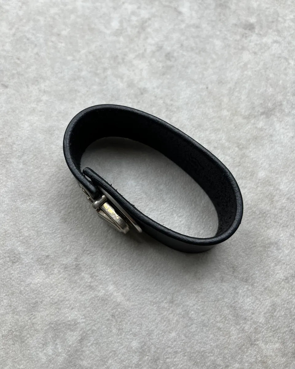 Maison Margiela Black Leather Bracelet VmBgBaO 4