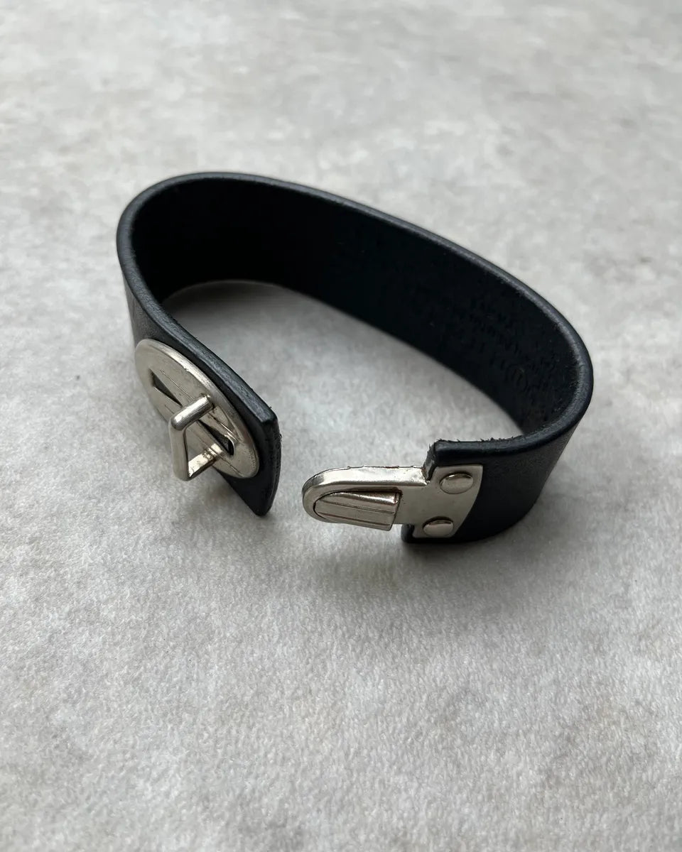 Maison Margiela Black Leather Bracelet VmBgBaO 5