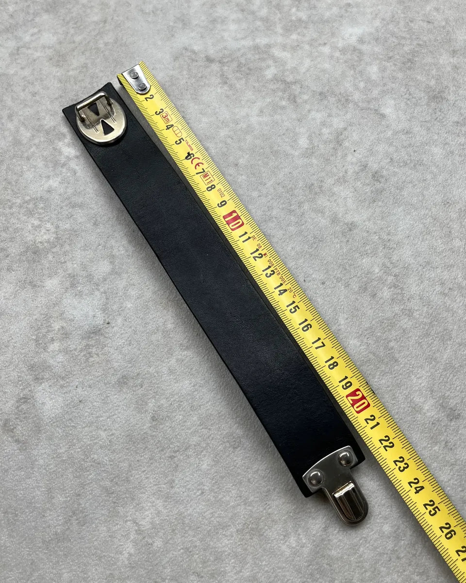 Maison Margiela Black Leather Bracelet VmBgBaO 7
