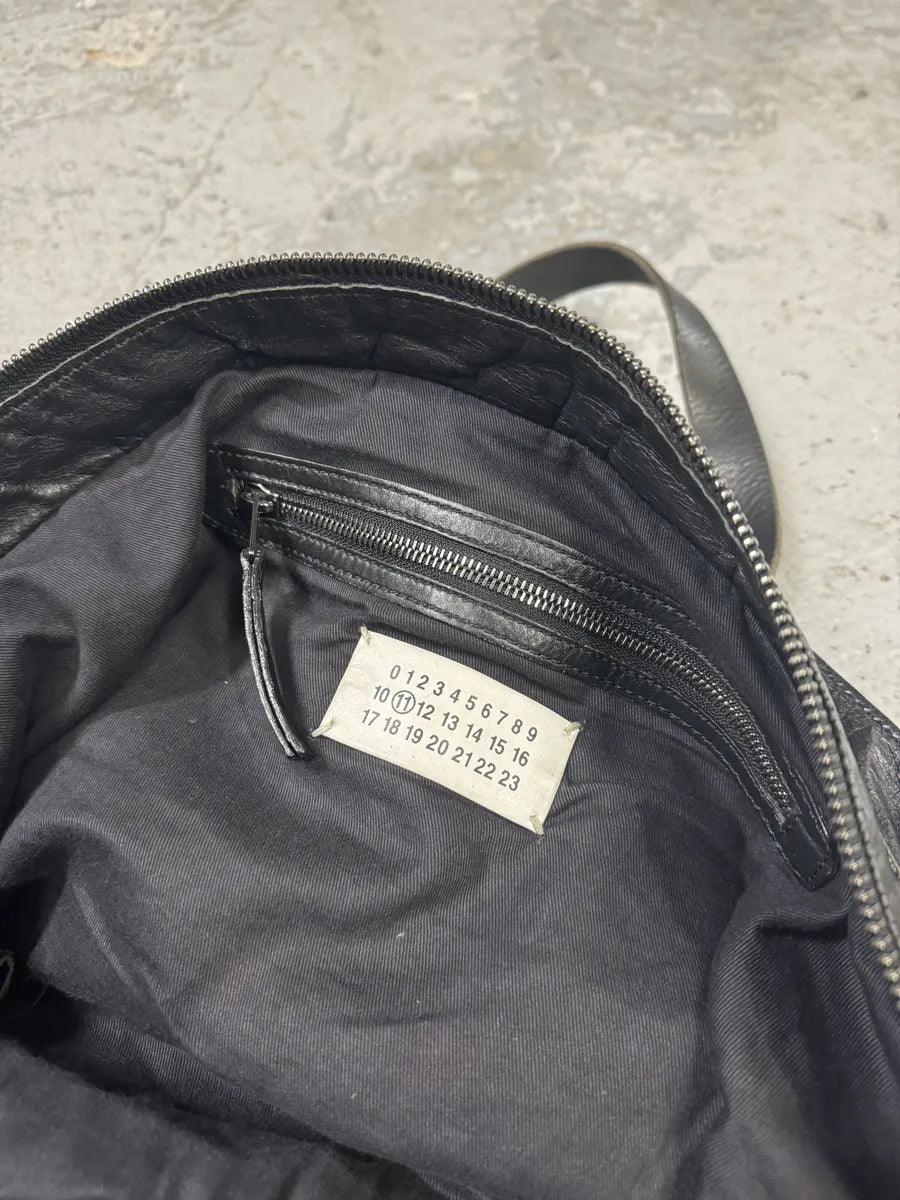 Maison Margiela Black Leather Cabas Handle Bag (OS) 4