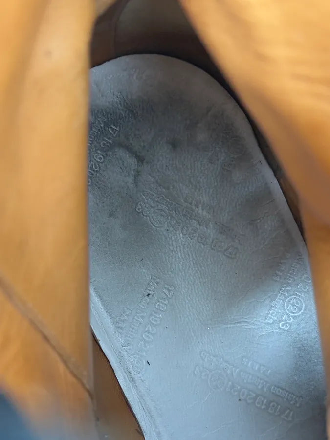 Maison Margiela Black Leather Eroded Boots DlKhLoI 9