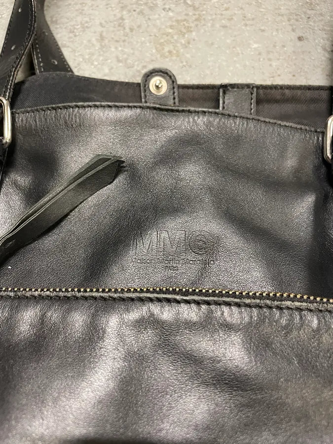 Maison Margiela Black Leather Handle Bag (OS) kRizNze 7