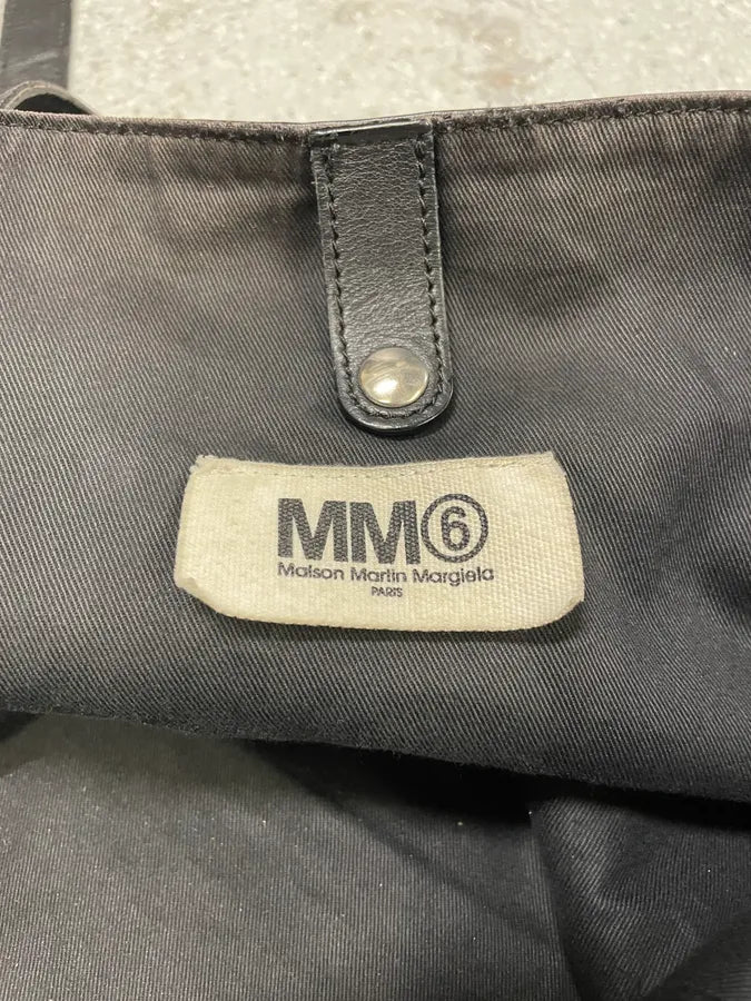 Maison Margiela Black Leather Handle Bag (OS) kRizNze 8