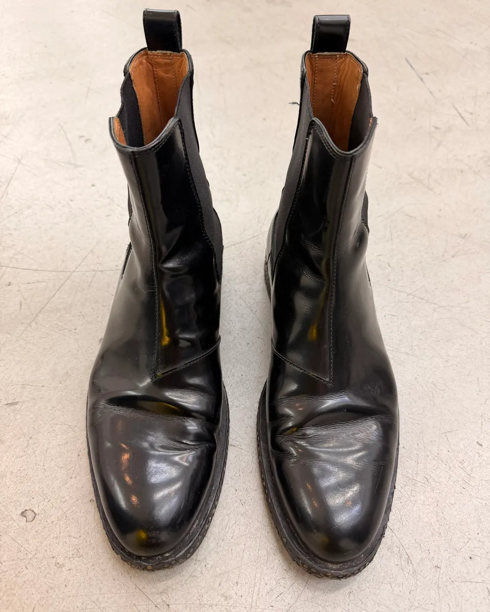 Maison Margiela Black Nail Sole Leather Chelsea Boots CmRwifV 2