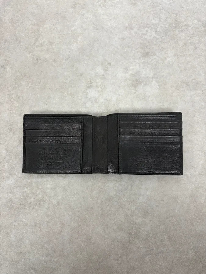 Maison Margiela Black Ostrich Effect Leather Wallet PSYmzor 3