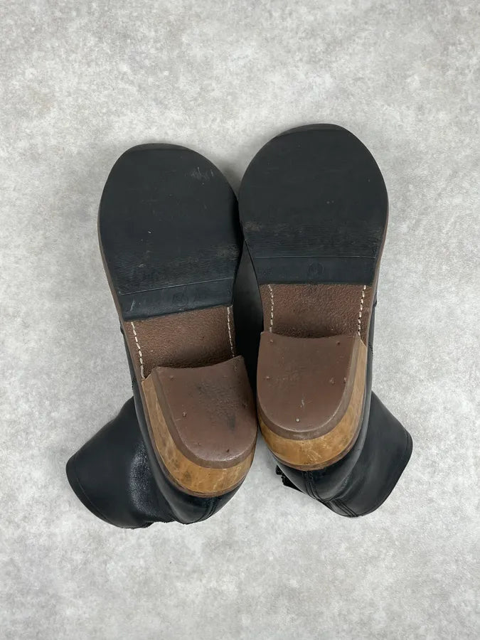 Maison Margiela Black Premium Leather Boots EoJZTyL 6