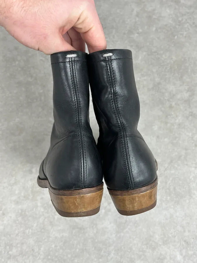 Maison Margiela Black Premium Leather Boots EoJZTyL 5