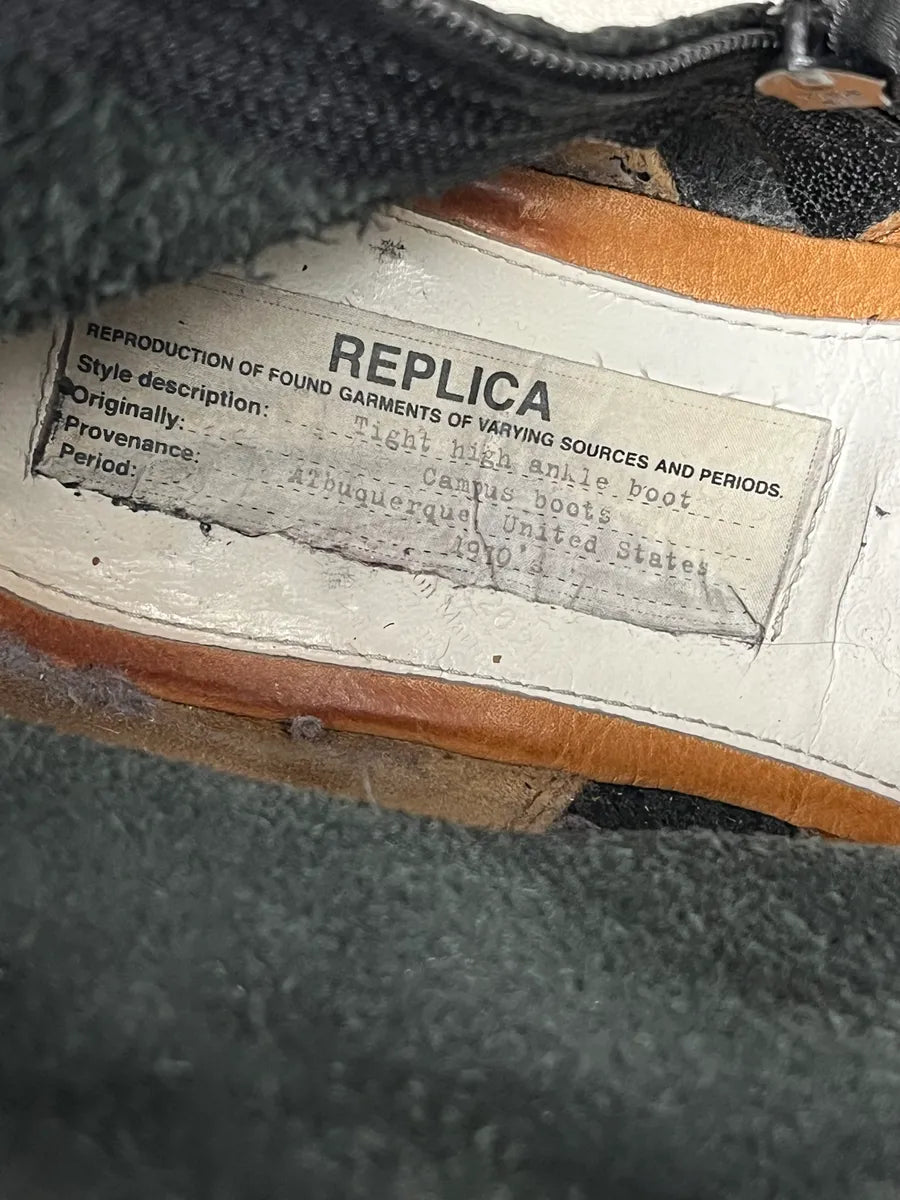 Maison Margiela Black Premium Leather Boots EoJZTyL 9
