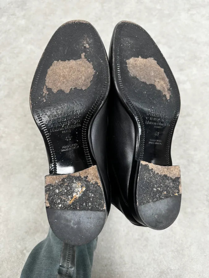 Maison Margiela Black Premium Minimalist Leather Boots vkHNlaK 5