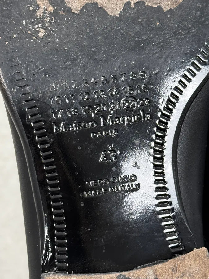 Maison Margiela Black Premium Minimalist Leather Boots vkHNlaK 7