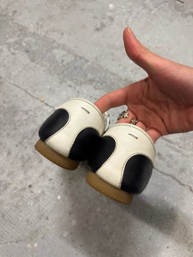 Maison Margiela Black Pure Leather Army Shoes AnwOuxy 4