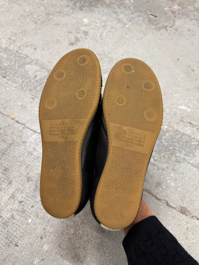 Maison Margiela Black Pure Leather Army Shoes AnwOuxy 5